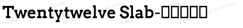 Twentytwelve Slab字体转换